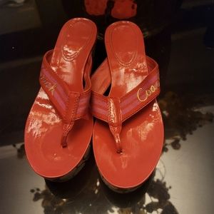 Women Coach sandals size 8